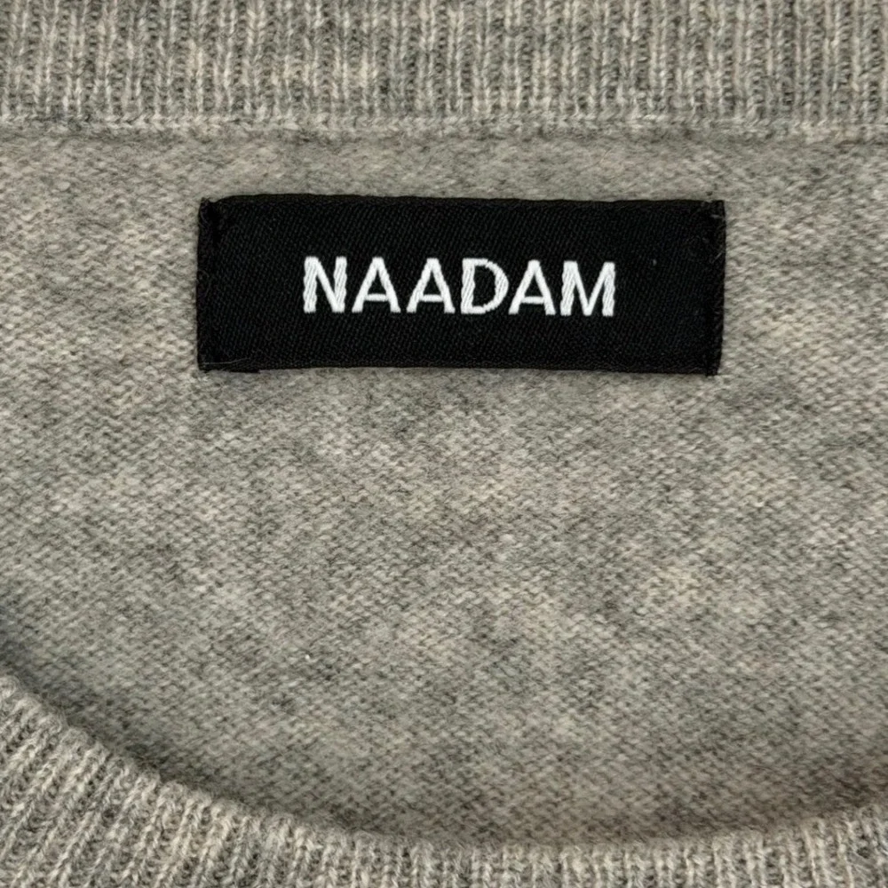 Mens‎ Cashmere Crewneck Sweater M Heather Grey Minimalist Quiet Luxury Office